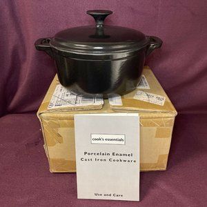 Technique Porcelain Enamel Cast Iron Roaster Dutch Oven Brand New 2 Qt. 9”x4”